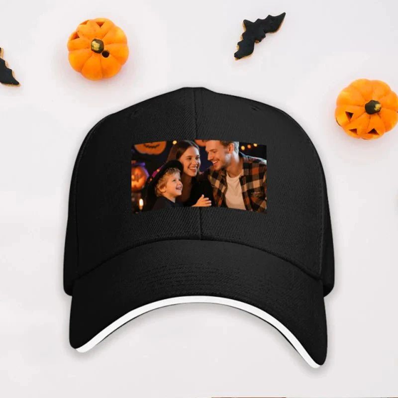 Custom hat Photo Upload Christmas Theme National Flag Design - One Size (Must upload the image)