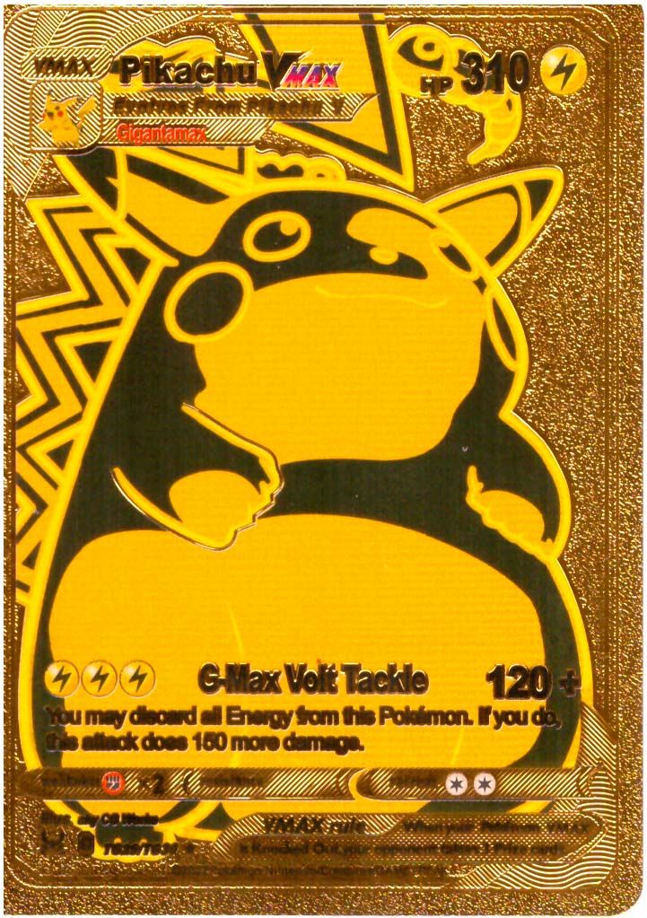 55 PCS Gold Cards Packs Vmax DX GX Rare Pokemon Cards TCG Booster Box Gold Foil