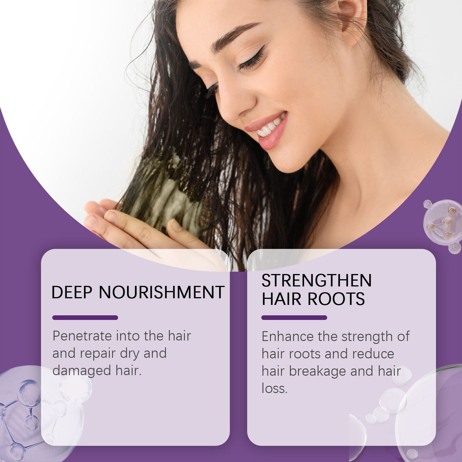 Hoegoa Moisturizing Hair Mask, Dry And Smooth, Frizz, Nourish And Moisturize Hair Care Mask