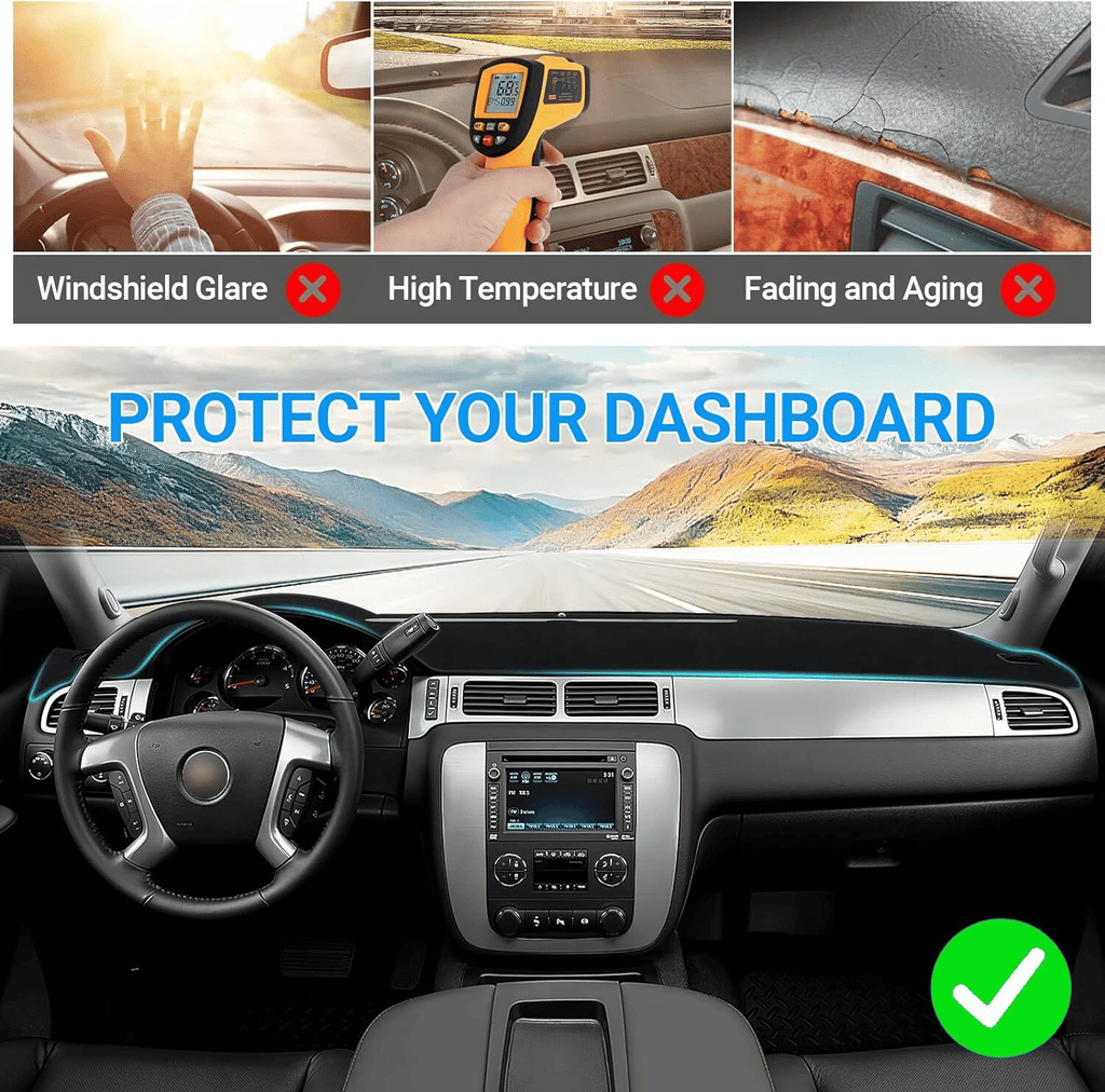Fit For Chevy Silverado/Tahoe/Suburban 2007-2014 US Dashboard Pad Dash Cover Mat