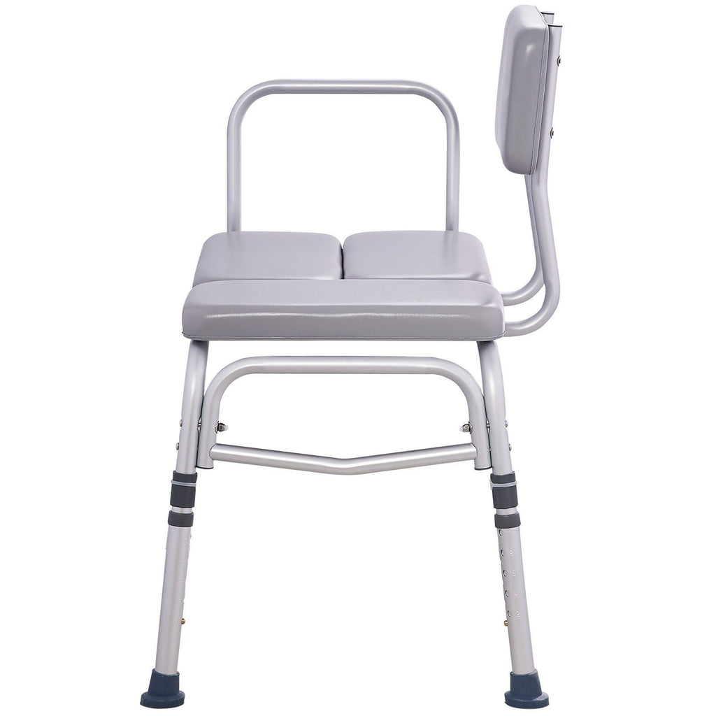Tub Transfer Bench for Bathtub 500lbs, Shower Seats for Adults, Lightweight Shower Bench for Elderly and Disabled with Padded Seat, Non-Slip Bath Seats with Armrest and Reversible Backrest