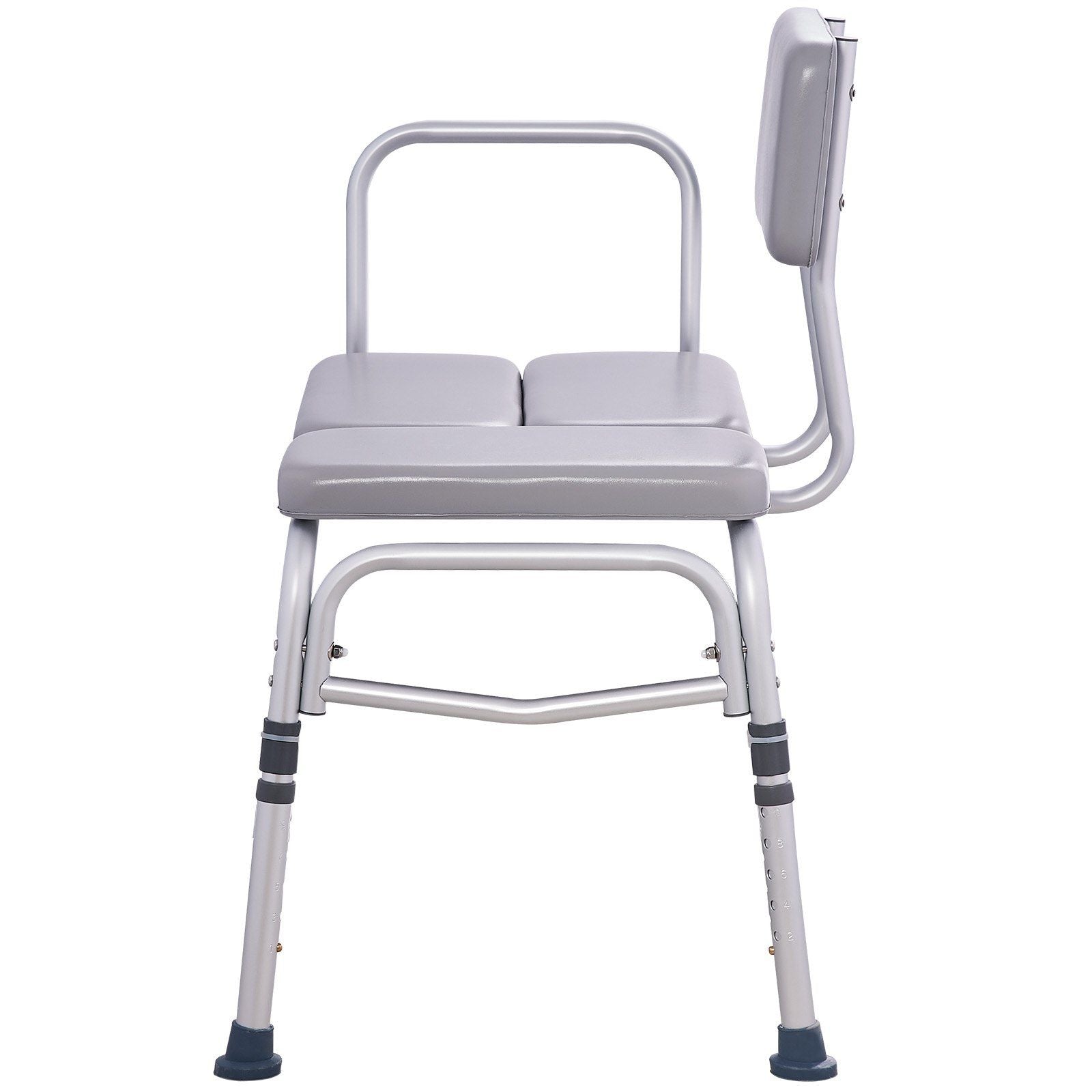 Tub Transfer Bench for Bathtub 500lbs, Shower Seats for Adults, Lightweight Shower Bench for Elderly and Disabled with Padded Seat, Non-Slip Bath Seats with Armrest and Reversible Backrest