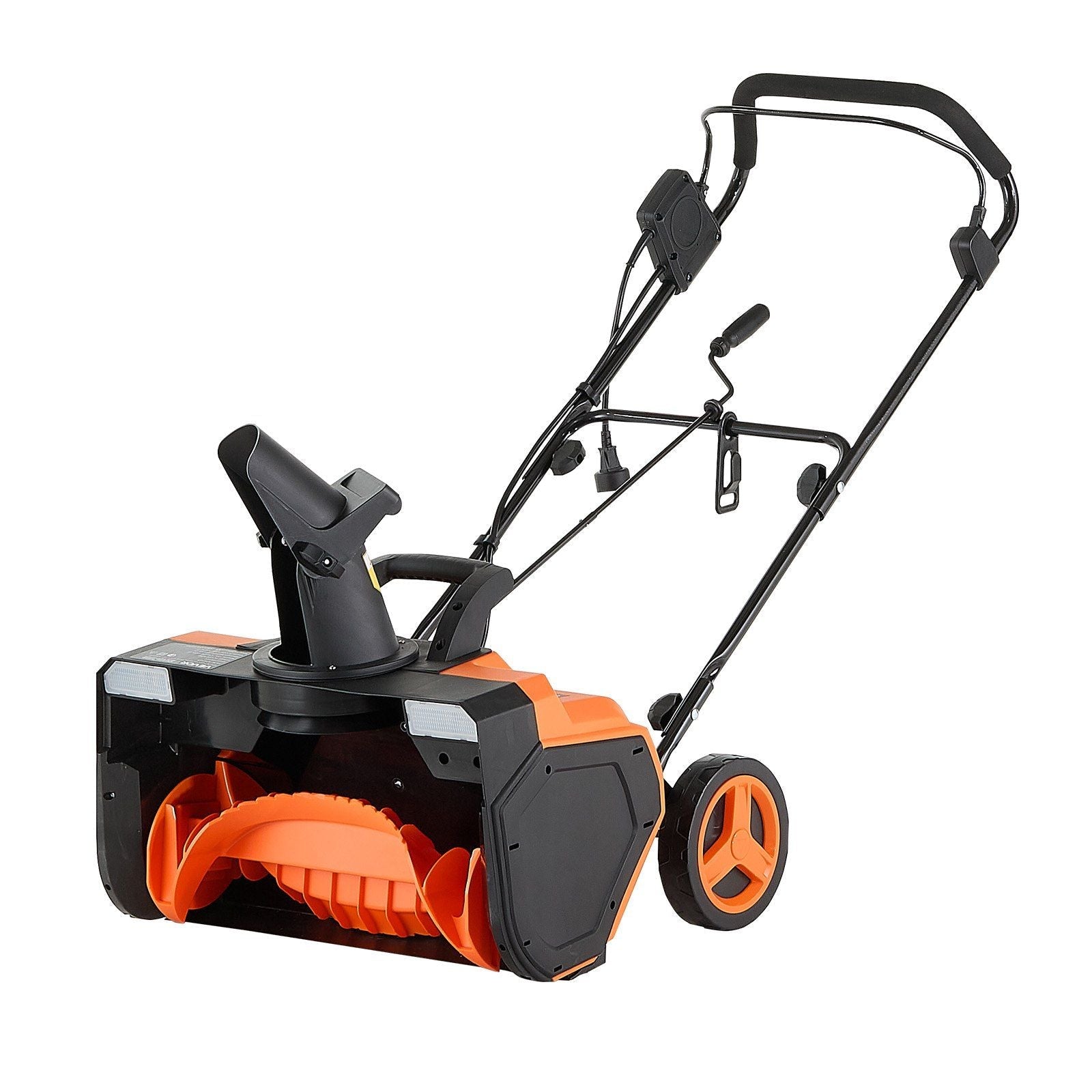 Electric Snow Blower, 23 inch 15A Corded Snow Thrower with Dual LED Headlights & 180° Rotating Chute, 25FT Throwing Distance, 12" Depth Clearing, Walk-Behind Snowblower for Driveway Sidewalk