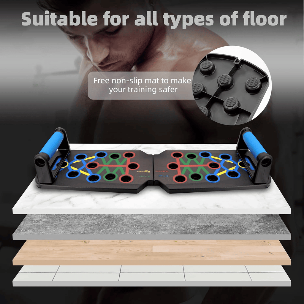28 in 1 Push Up Rack Board System Fitness Workout Train Home Gym Exercise Stands