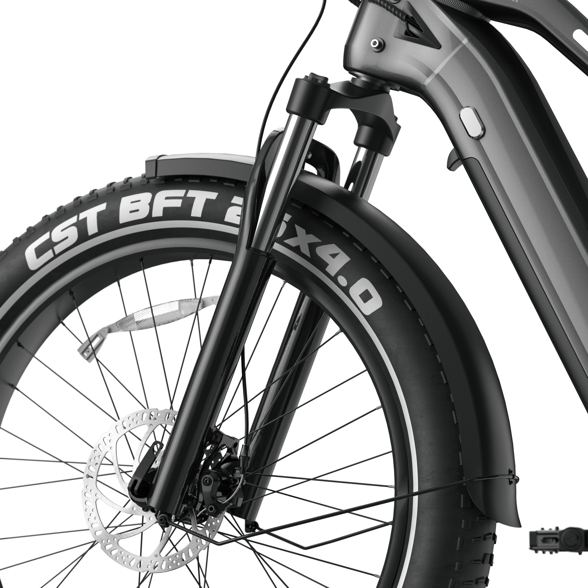26" Step Over Electric Mountain Bike - Black