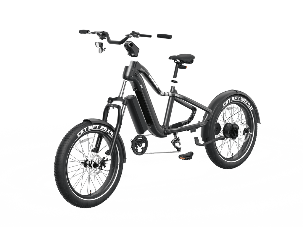 26" Step Over Electric Mountain Bike - Black