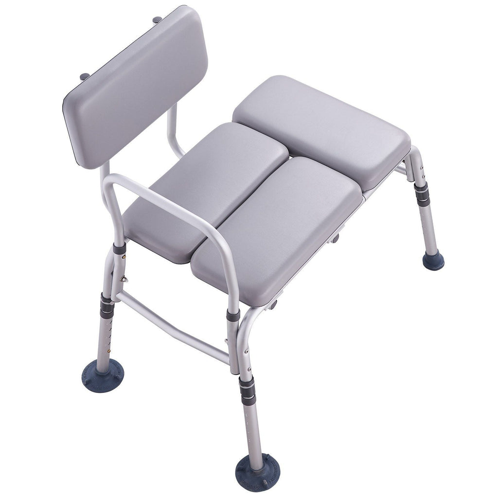 Tub Transfer Bench for Bathtub 500lbs, Shower Seats for Adults, Lightweight Shower Bench for Elderly and Disabled with Padded Seat, Non-Slip Bath Seats with Armrest and Reversible Backrest