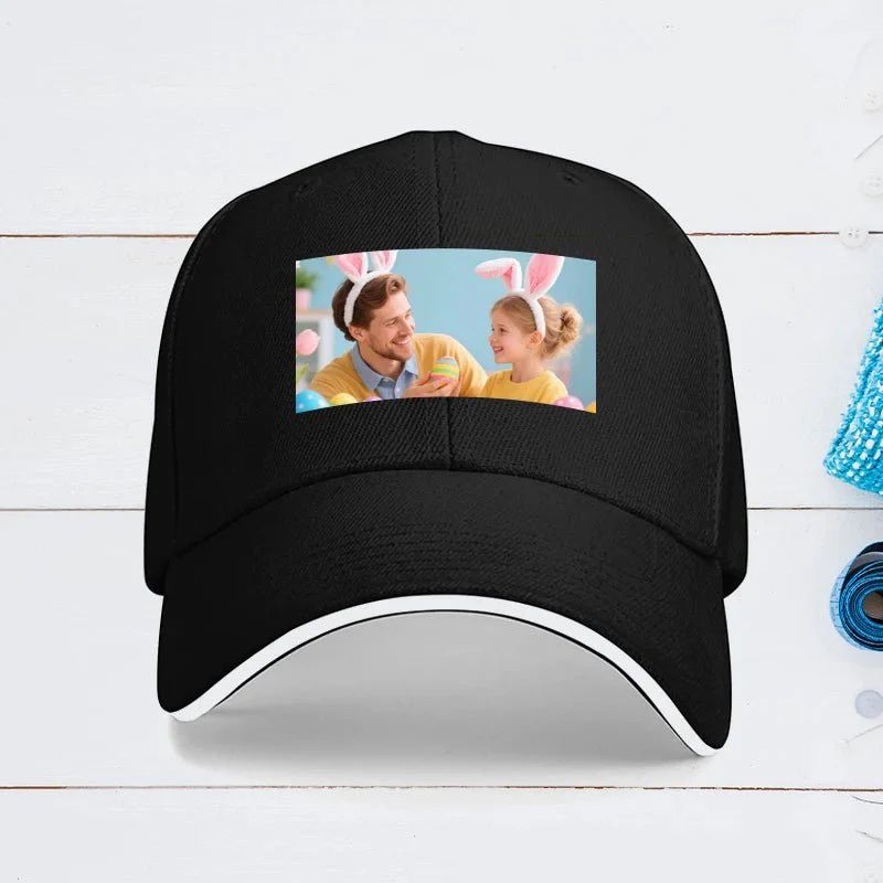 Custom hat Photo Upload Christmas Theme National Flag Design - One Size (Must upload the image)