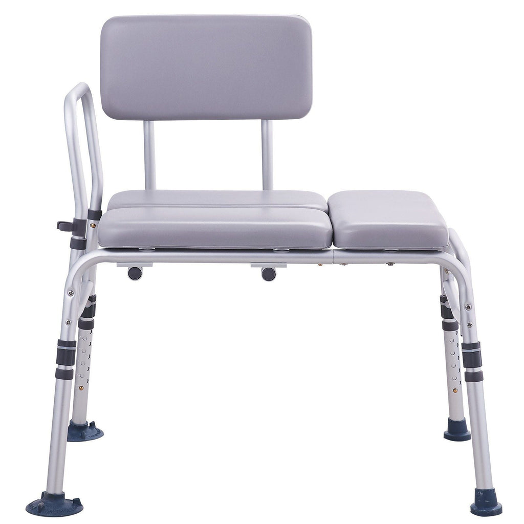 Tub Transfer Bench for Bathtub 500lbs, Shower Seats for Adults, Lightweight Shower Bench for Elderly and Disabled with Padded Seat, Non-Slip Bath Seats with Armrest and Reversible Backrest