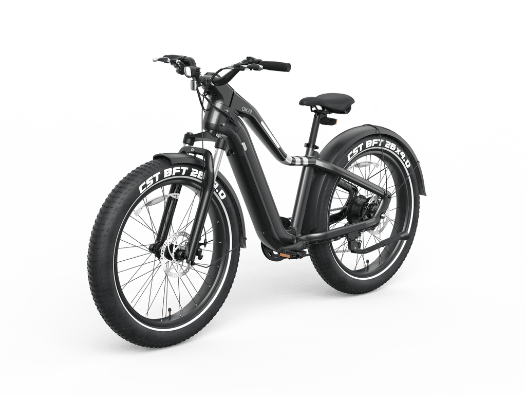 26" Step Over Electric Mountain Bike - Black