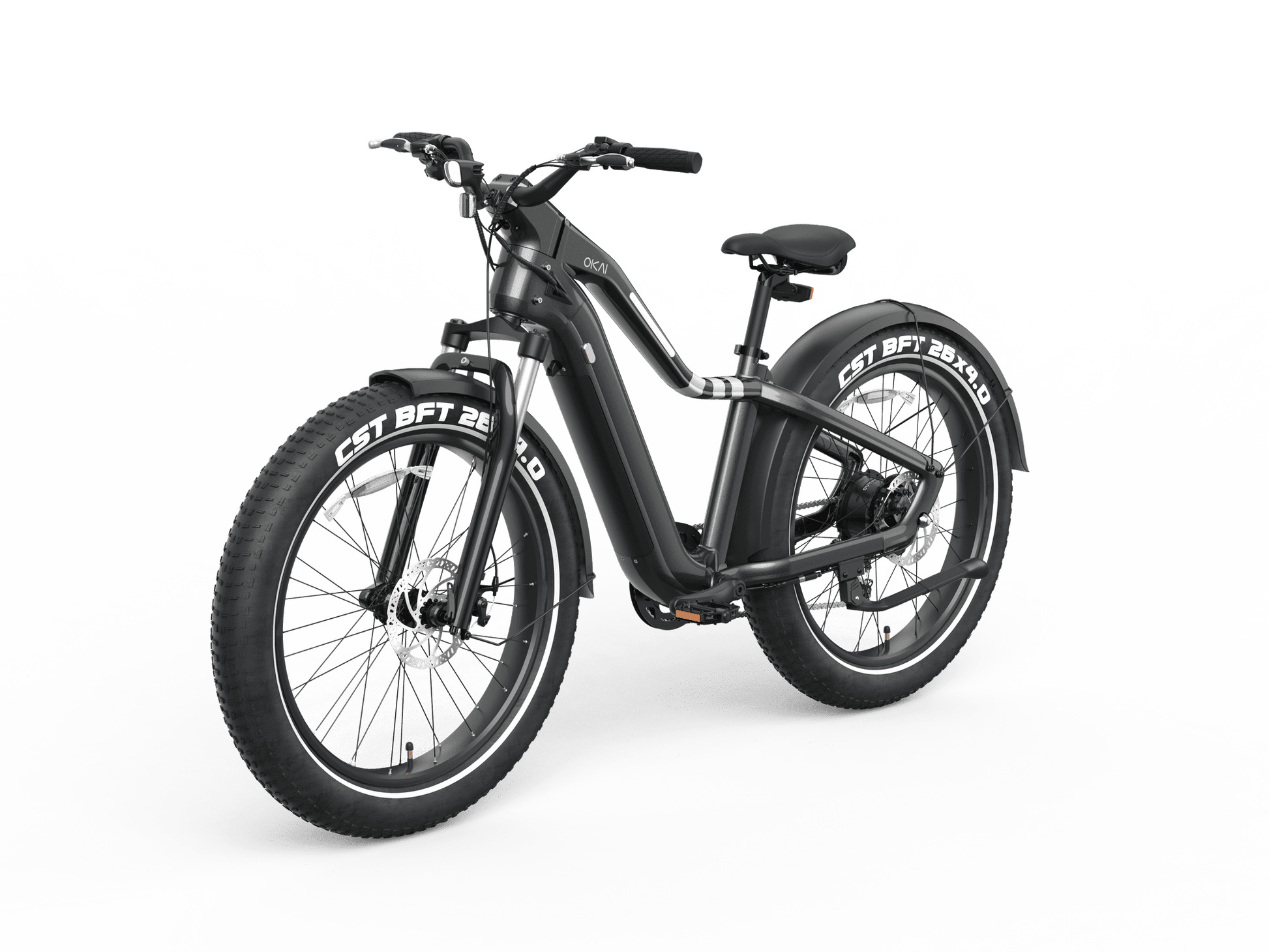 26" Step Over Electric Mountain Bike - Black