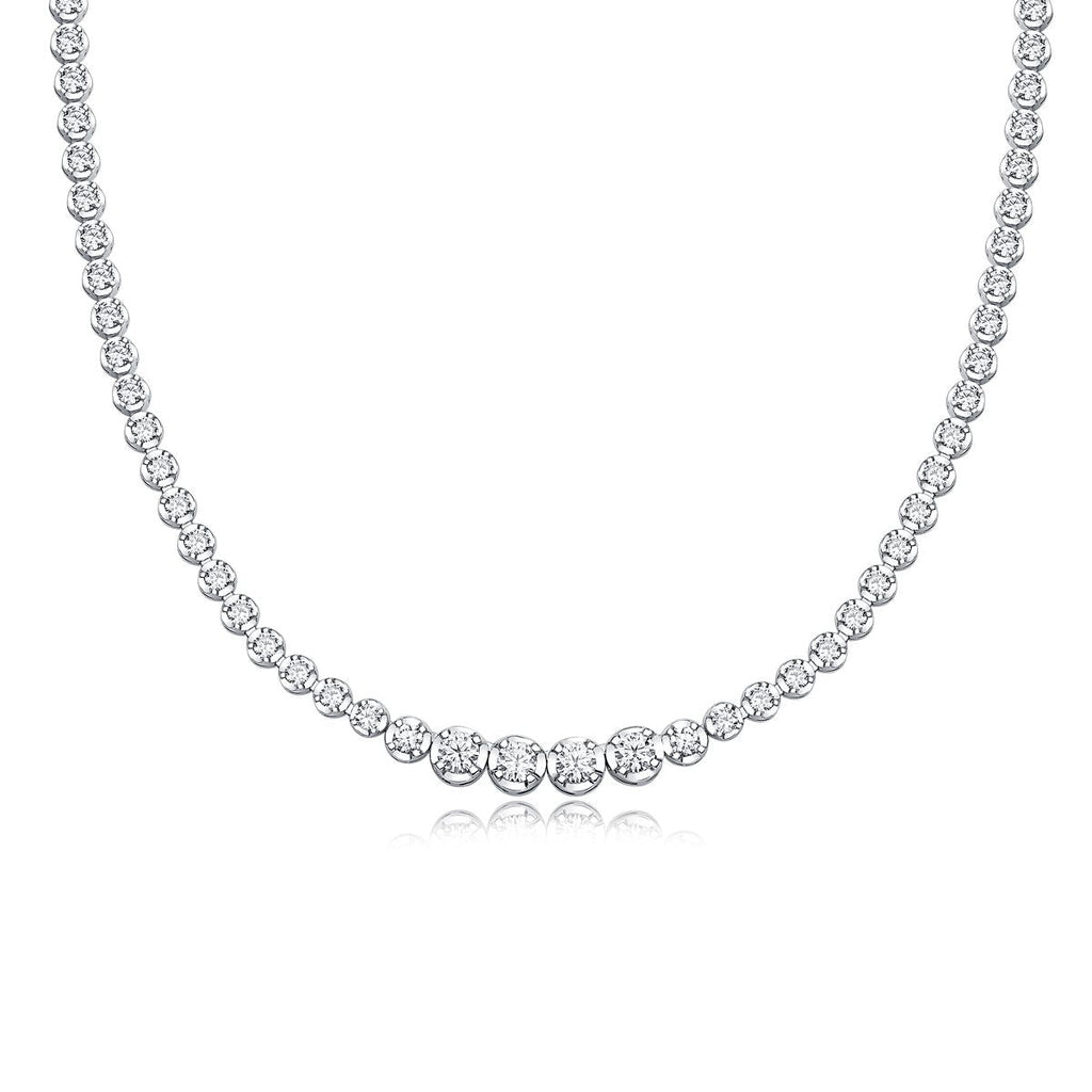 In the Name of Light - A fashionable and trendy jewelry necklace pendant set with Moissanite S925 sterling silver and Platinum-plated diamond