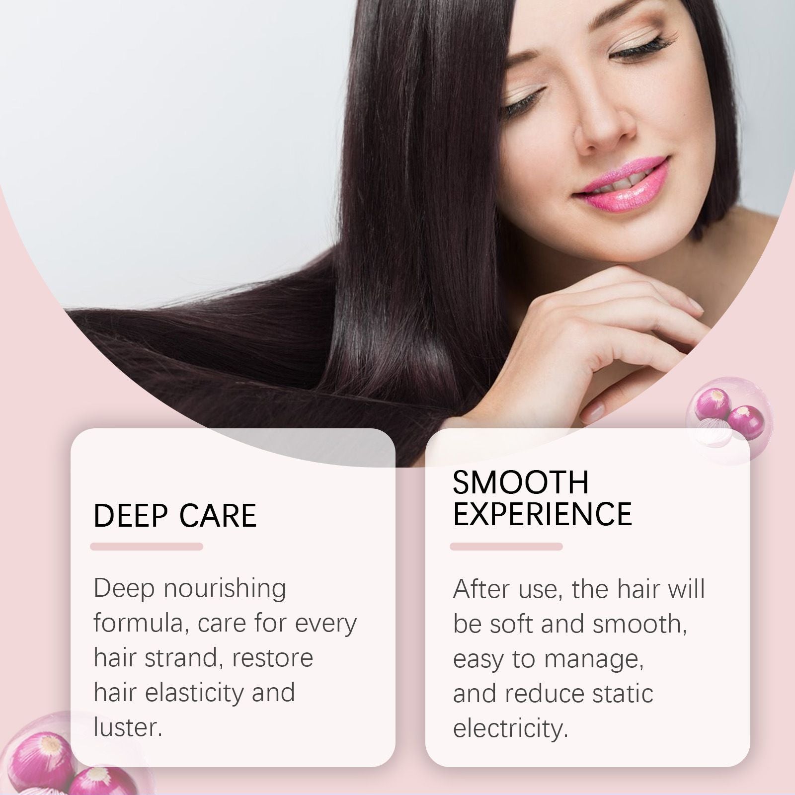 Hoegoa Onion and Rosemary Shampoo Set - Nourishing and Repairing Dry and Frizzy Hair Care Set for Smooth, Shiny Hair