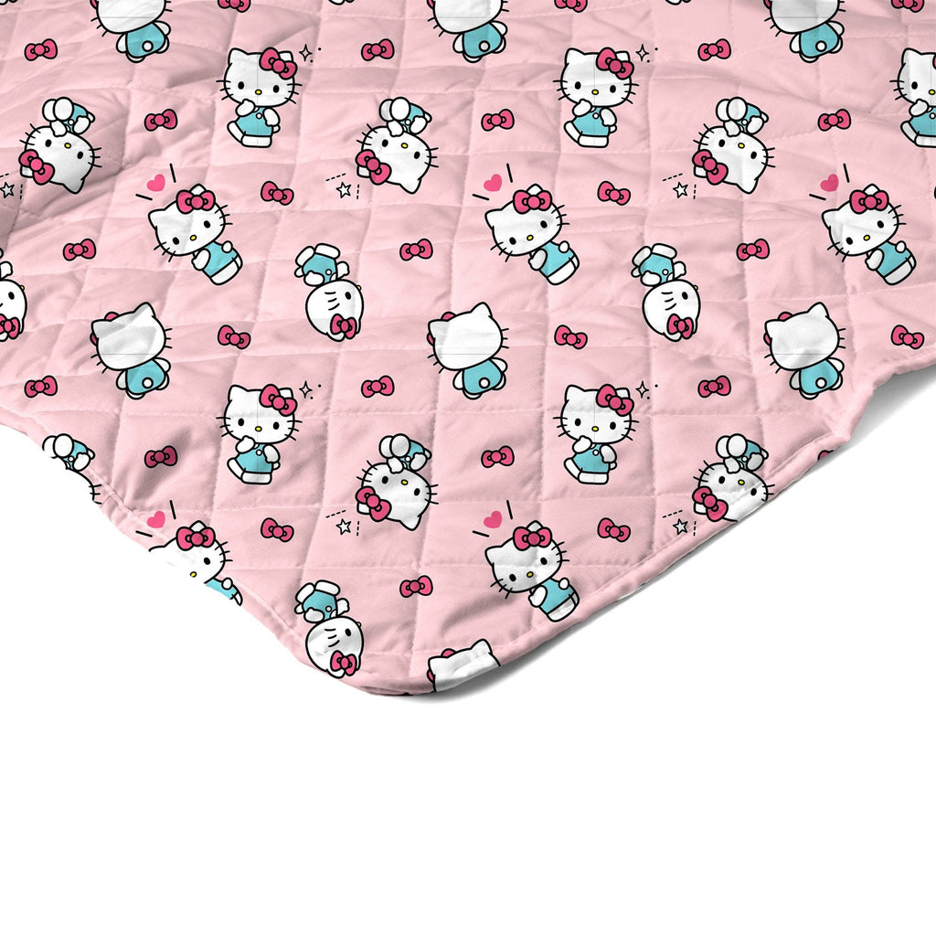 Hello-Kitty Sweet As Can Be Full/Queen Quilted Blanket 90 x 90 inches