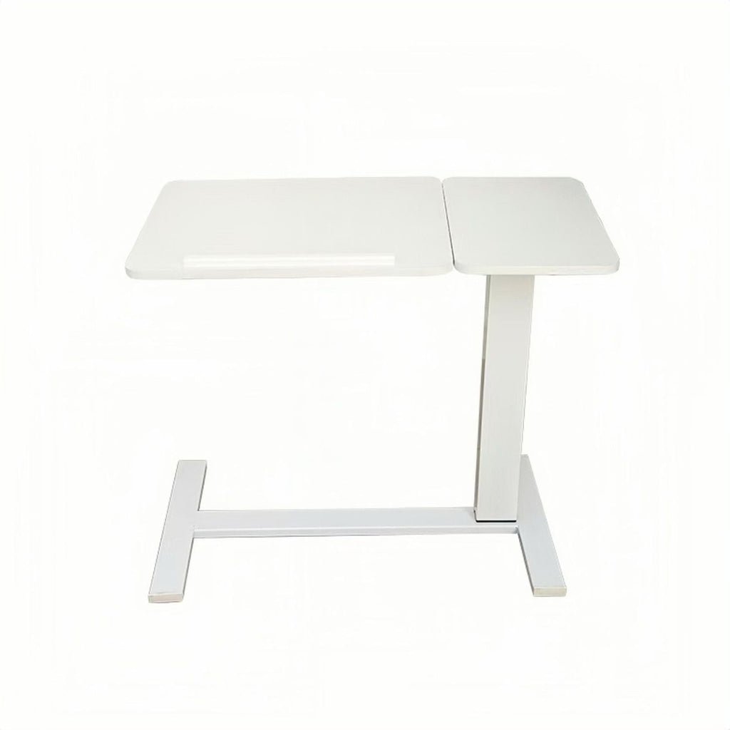 Overbed Bedside Desk Mobile Rolling Laptop Stand Tilting Overbed Table with Wheels Height Adjustable Tray Table for Laptop Bed Sofa Side Table ,Bedside Table(WHITE)