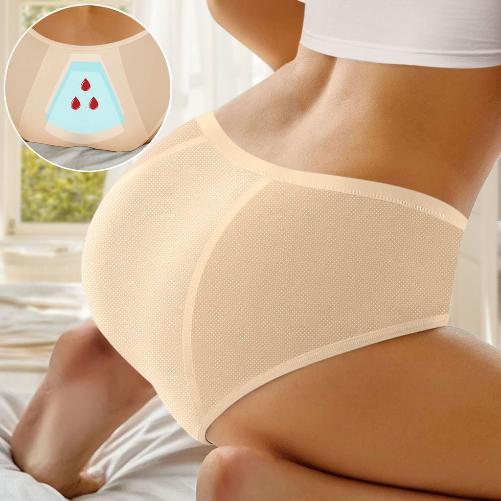 4 Pack Sets Waterproof Ladies Panti Knickers Breathable Reusable Period Panties for Women's
