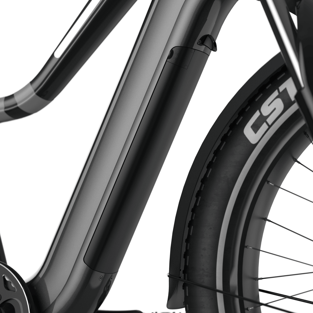 26" Step Over Electric Mountain Bike - Black