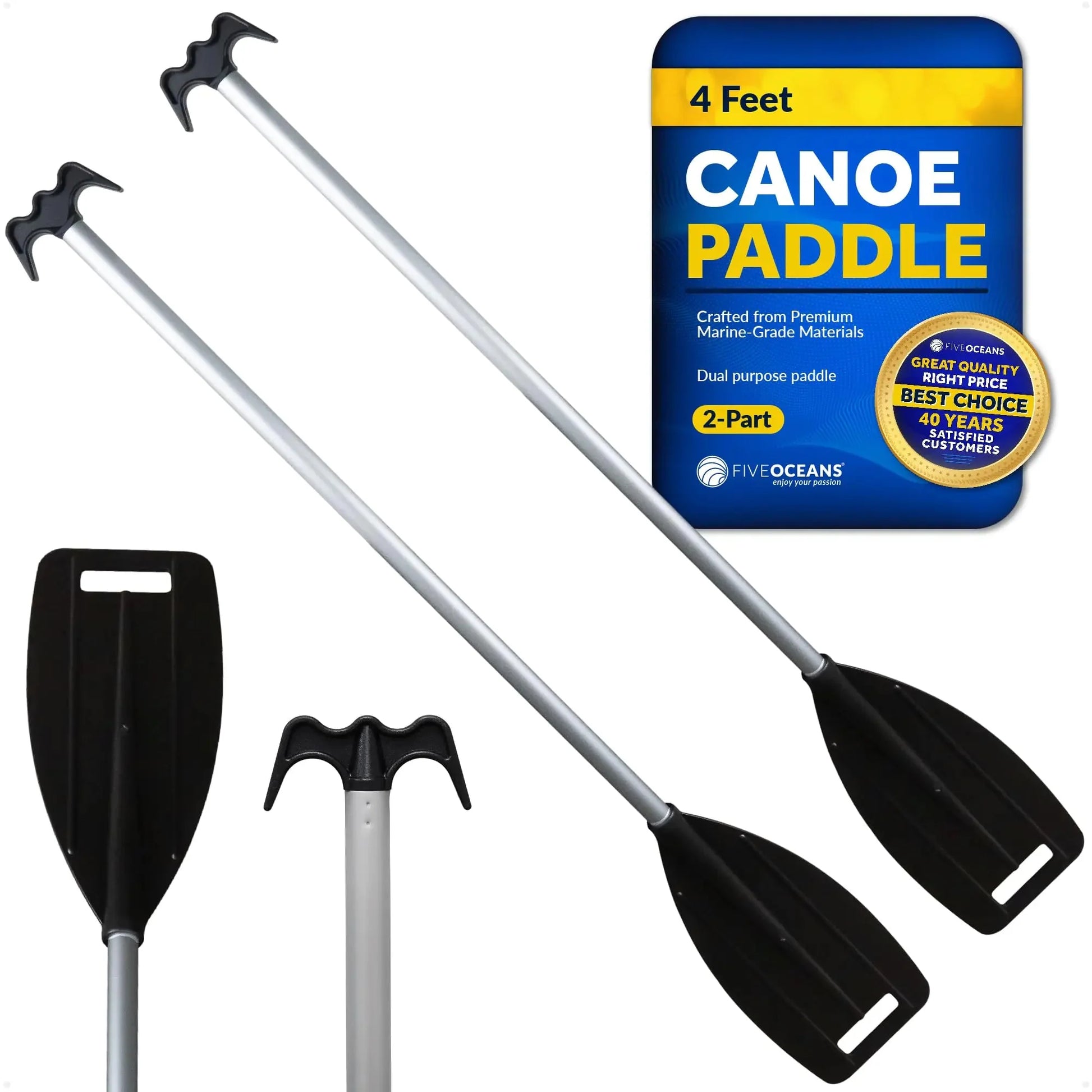 Five Oceans Canoe Paddle 2-Pack