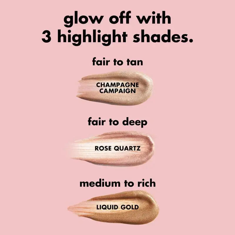 e.l.f. Halo Glow Highlight Beauty Wand – Champagne Campaign, 0.33 Fl Oz