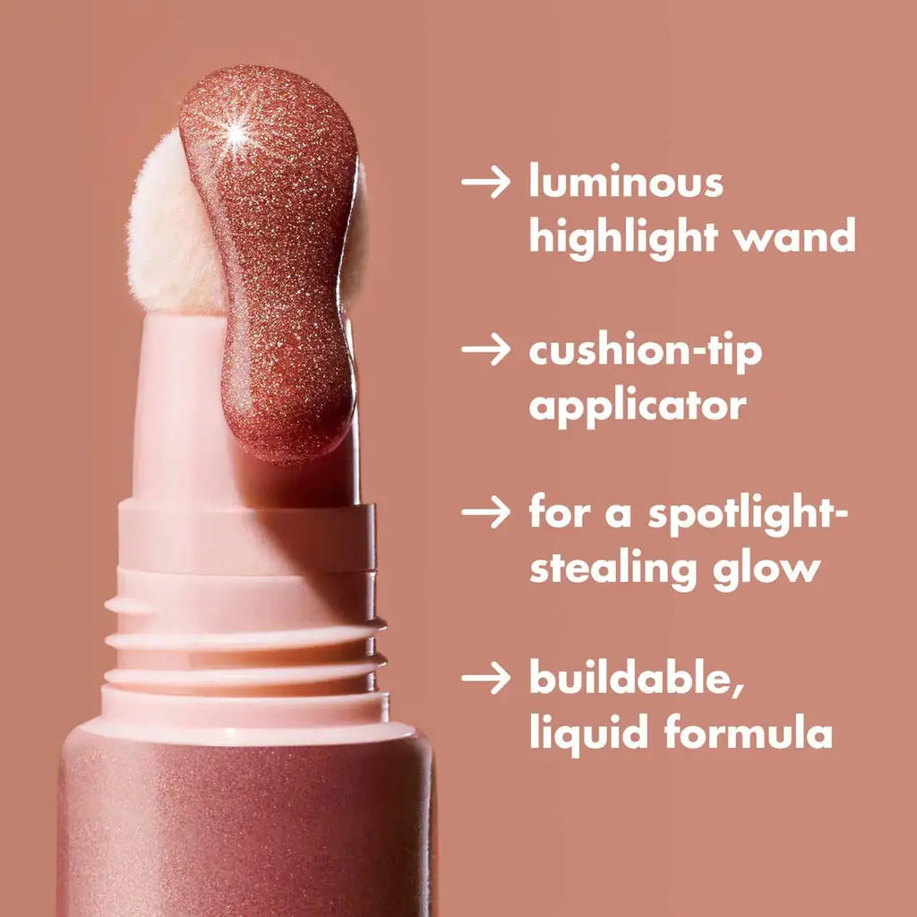 e.l.f. Halo Glow Highlight Beauty Wand – Champagne Campaign, 0.33 Fl Oz