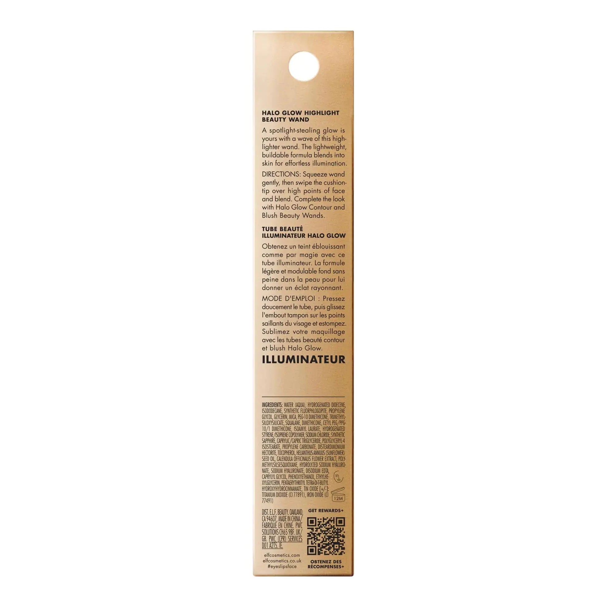 e.l.f. Halo Glow Highlight Beauty Wand – Champagne Campaign, 0.33 Fl Oz