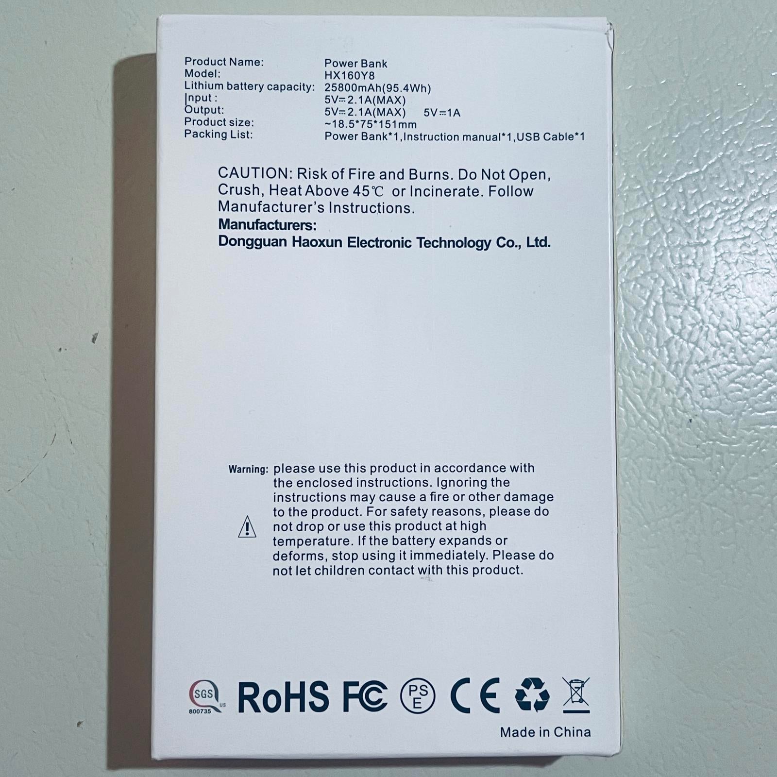 Portable Charger 25800mAh Power Bank