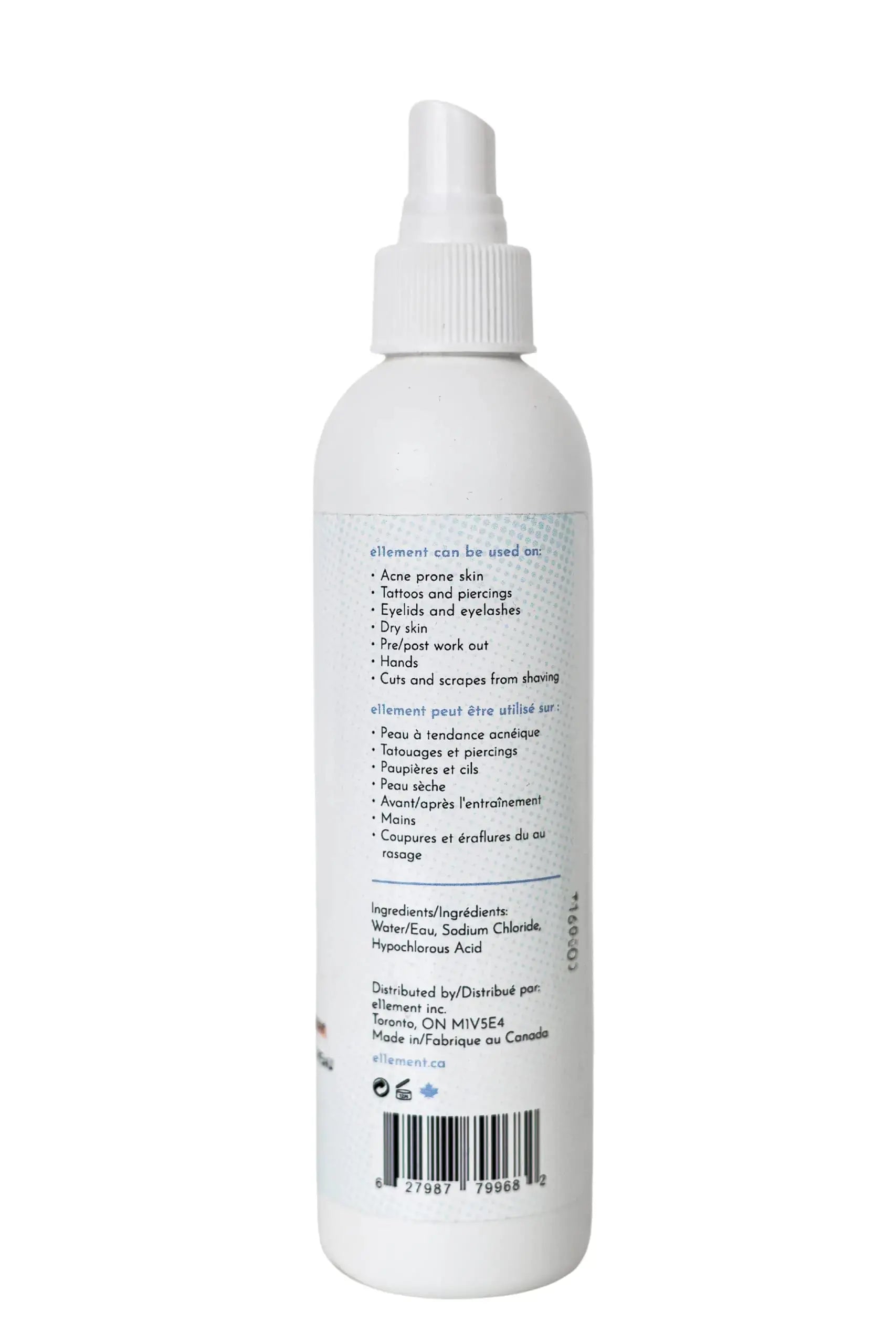 e11ement Hypochlorous Acid Face and Skin Spray - Safe for Use on Acne Prone Skin