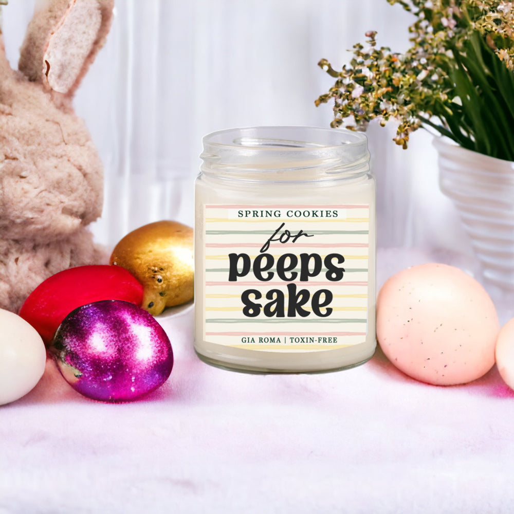 Easter Cookie Scented Soy Candle - Sugar Cookie Spring Dessert Aroma 8oz