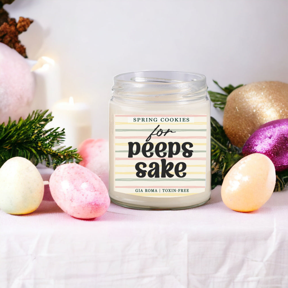 Easter Cookie Scented Soy Candle - Sugar Cookie Spring Dessert Aroma 8oz