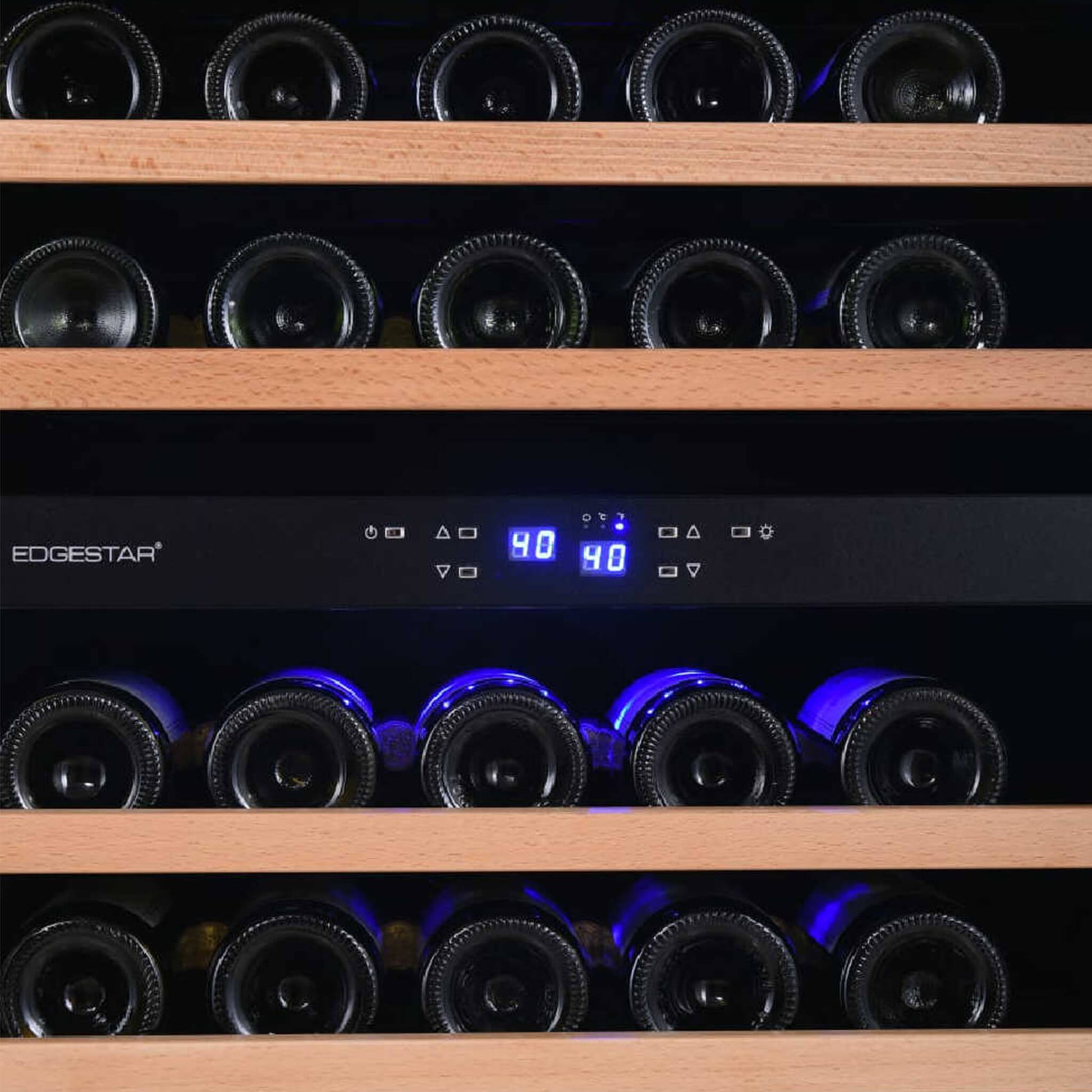 Edgestar Premium 24-Inch 101 Bottle Capacity Built-In Dual Zone Wine Cooler (SAK92835)