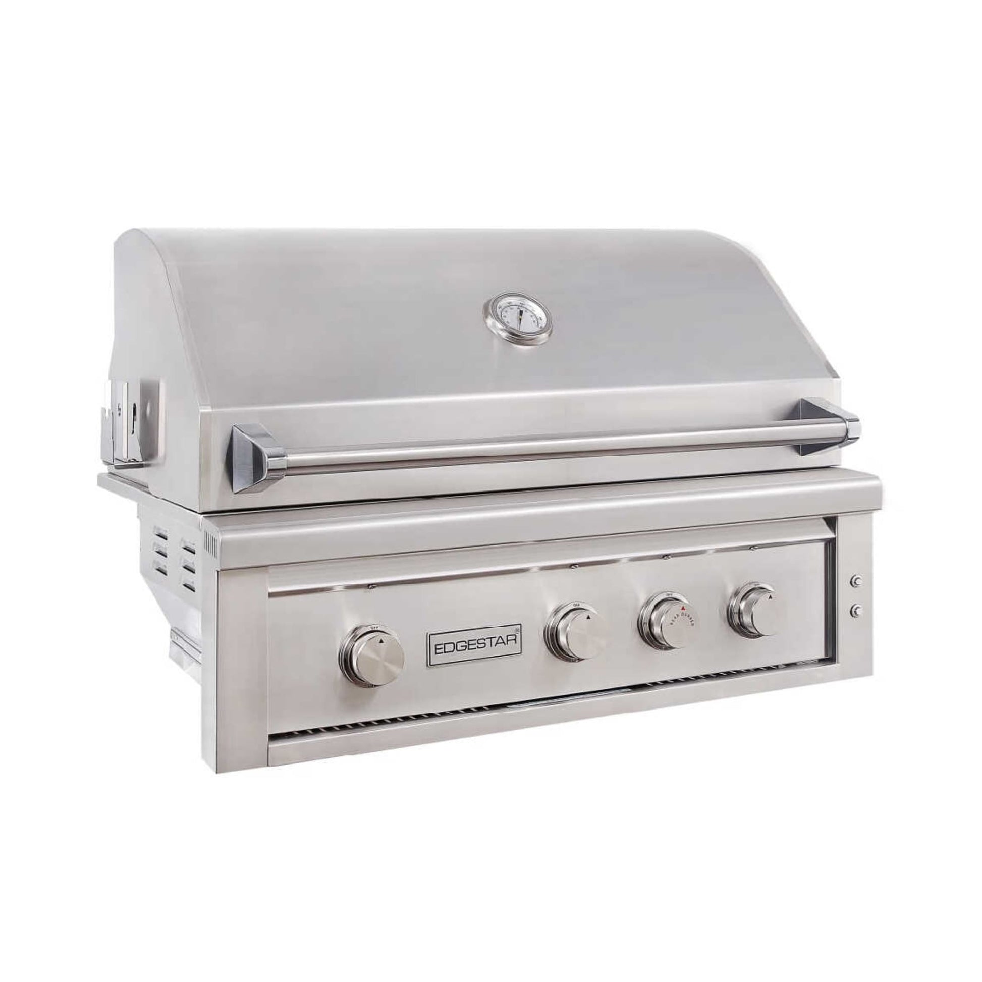 Edgestar 89K BTU 36-Inch Natural Gas Freestanding Grill Cart With Lighting Knobs & Rotisserie (SAK12573)