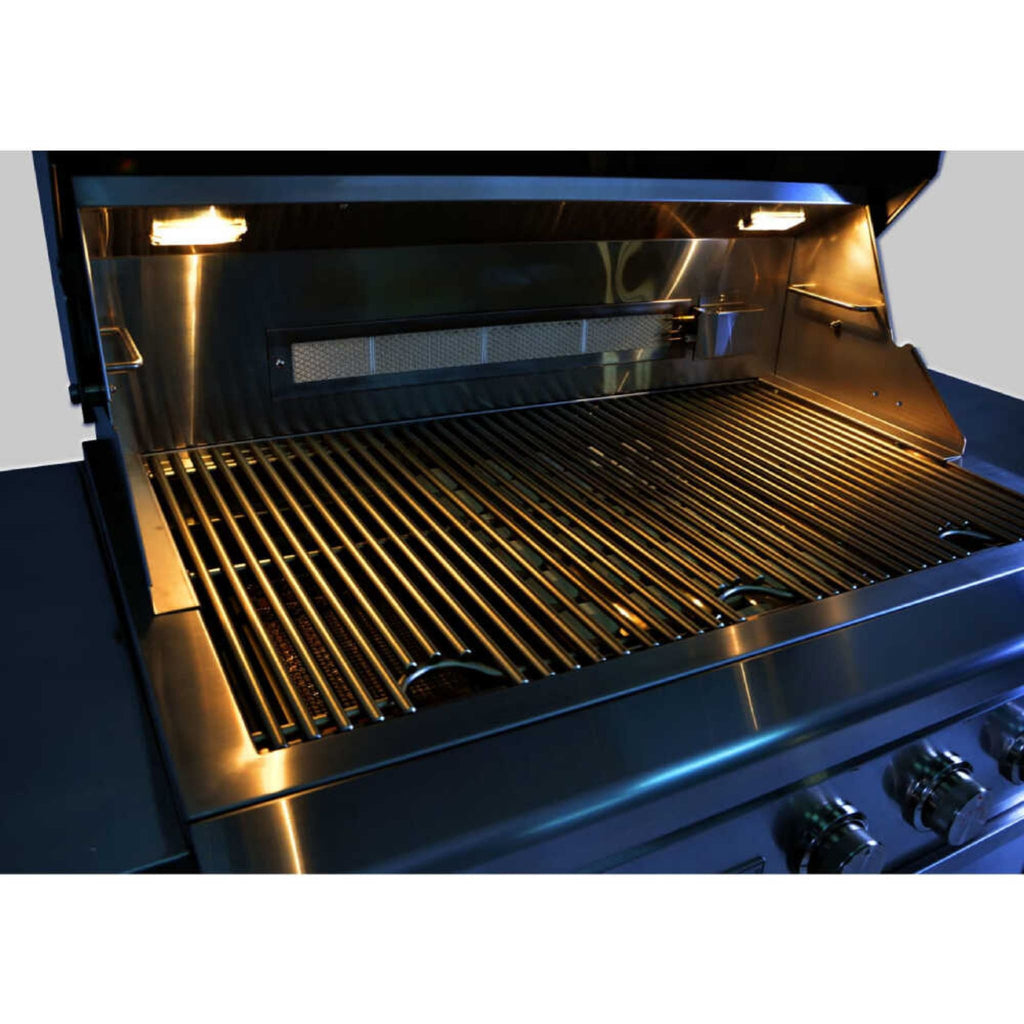 Edgestar 89K BTU 36-Inch Natural Gas Freestanding Grill Cart With Lighting Knobs & Rotisserie (SAK12573)