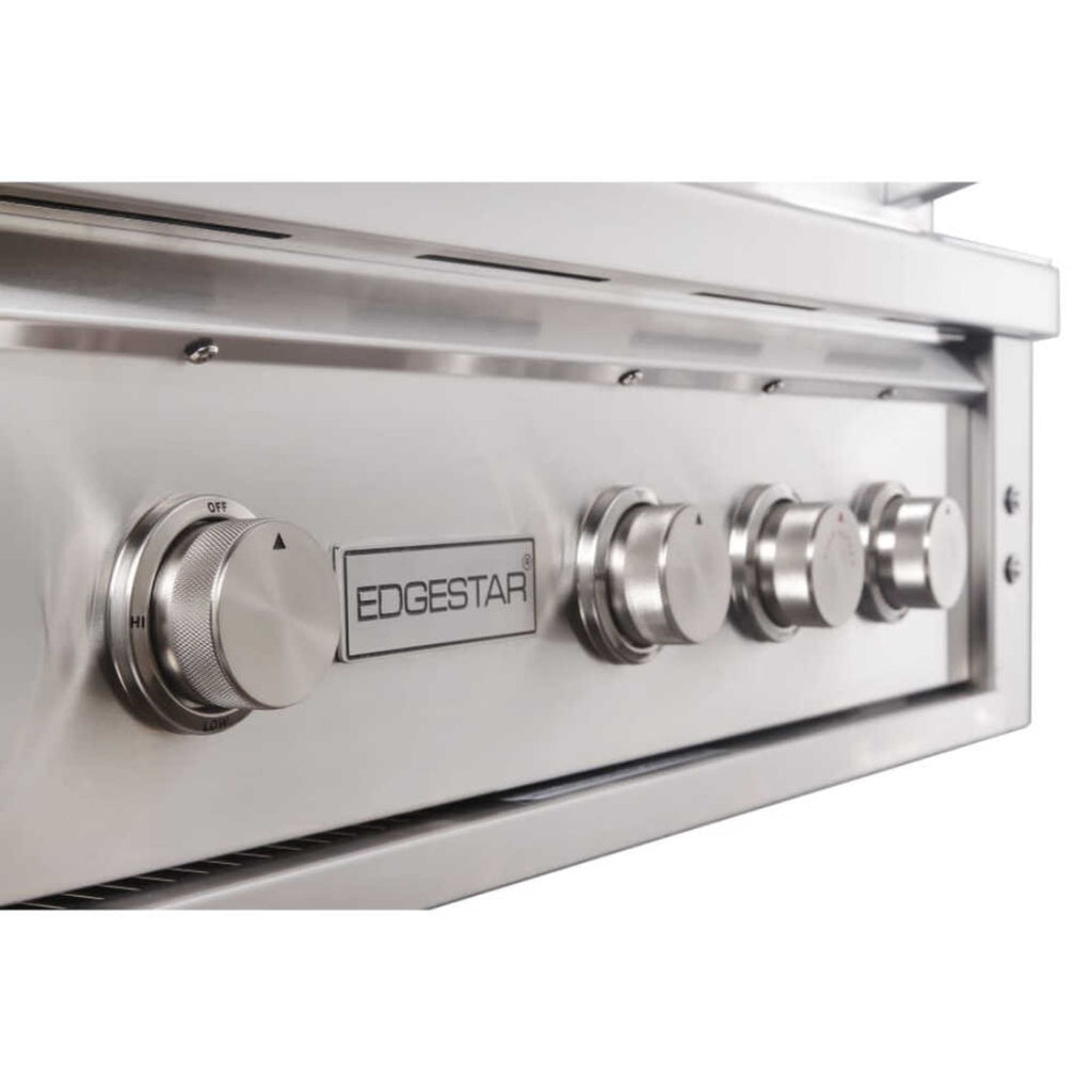 Edgestar 89K BTU 36-Inch Wide Natural Gas Built In Grill With Insulated Jacket And Double Access Doors [GRL360IBKITNG] (SAK31258)