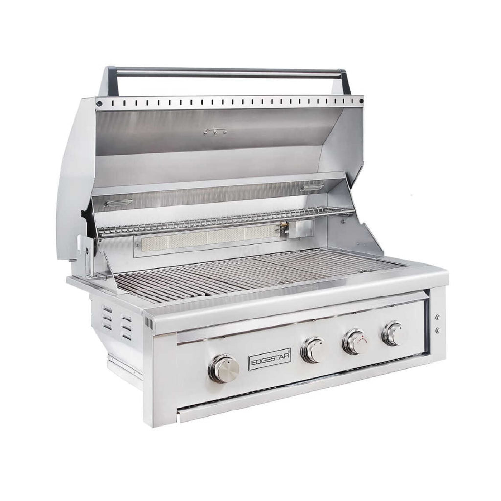 Edgestar 89K BTU 36-Inch Wide Natural Gas Built In Grill With Insulated Jacket And Double Access Doors [GRL360IBKITNG] (SAK31258)