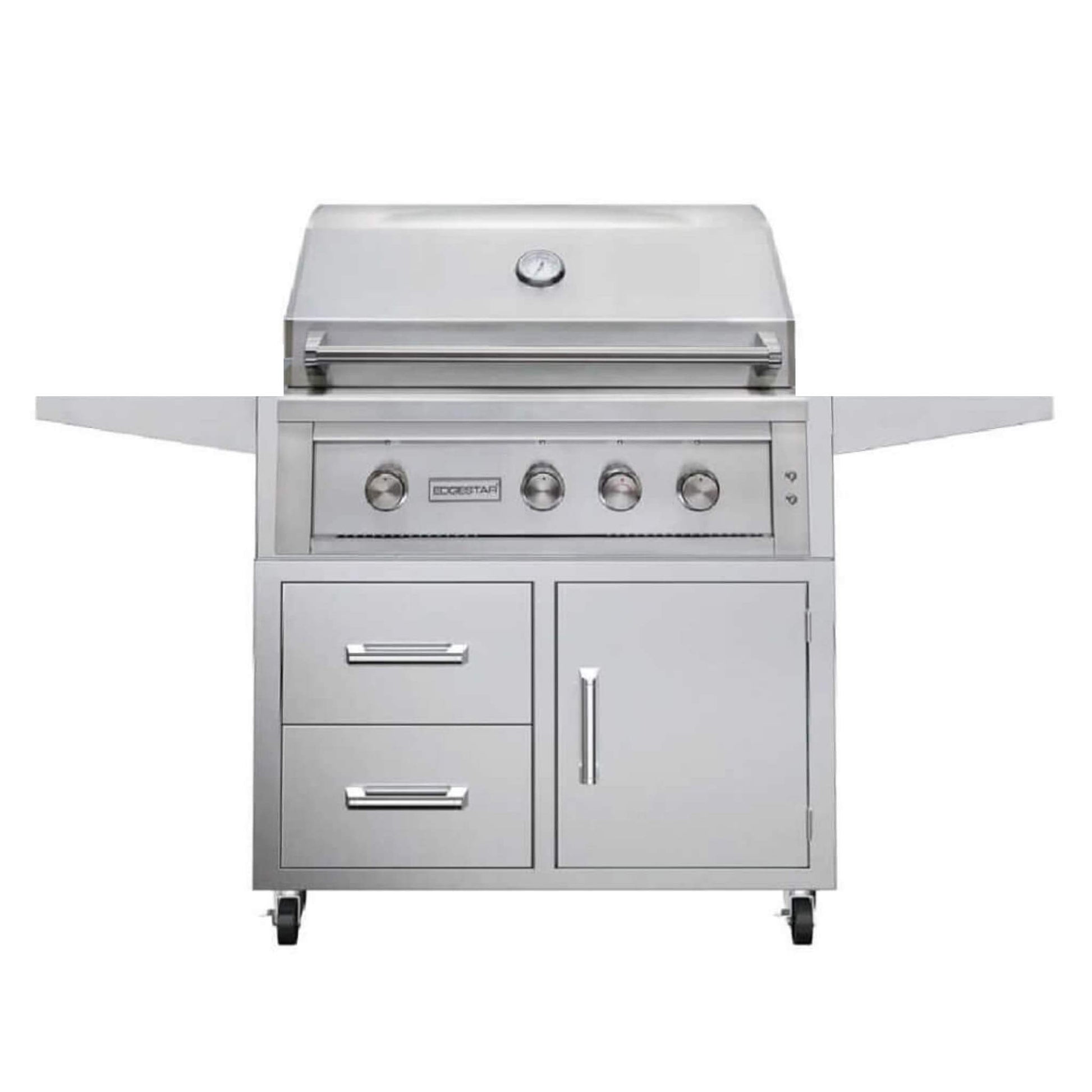 Edgestar 89K BTU 36-Inch Freestanding LED Lighting Grill And Cart With Rotisserie (SAK85914)
