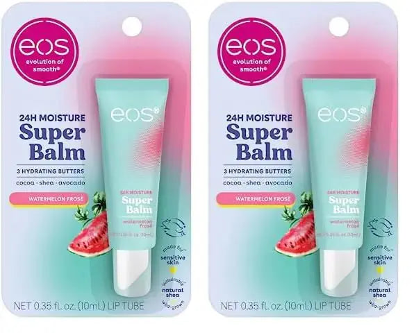 eos 24H Moisture Super Balm - Watermelon Frosé Lip Mask | Pack of 2