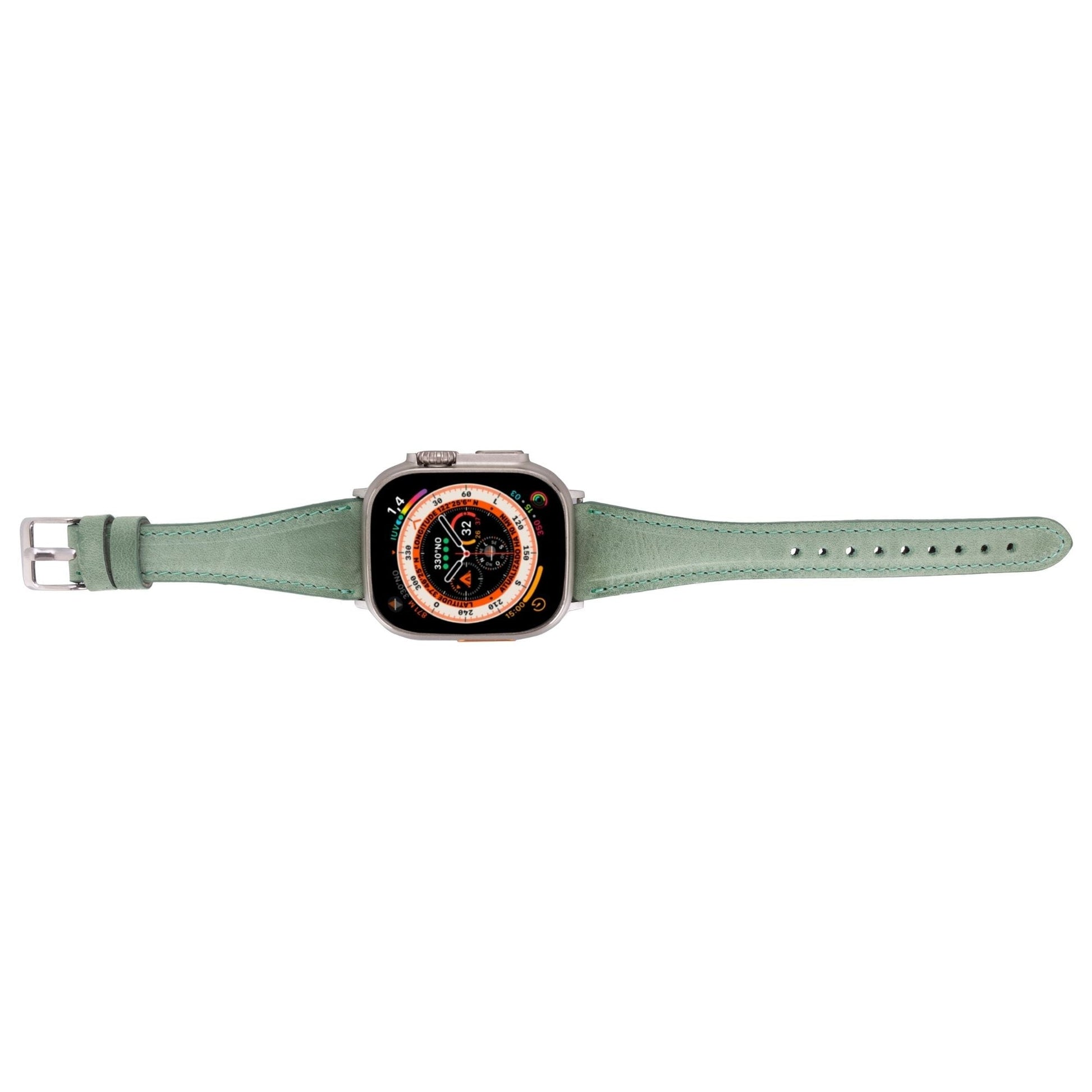 Evansville Slim Leather Bands for Apple Watch 9, Ultra 2 & SE
