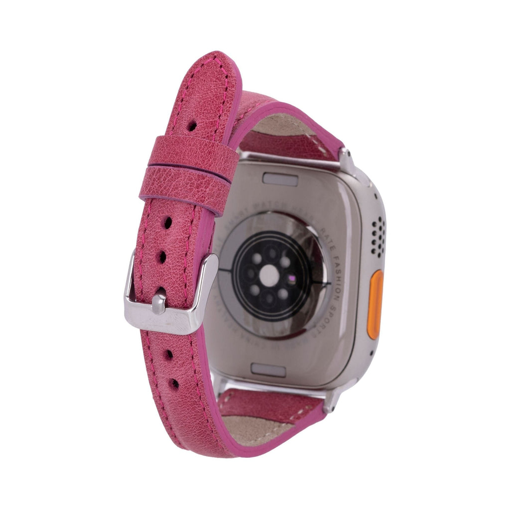 Evansville Slim Leather Bands for Apple Watch 9, Ultra 2 & SE