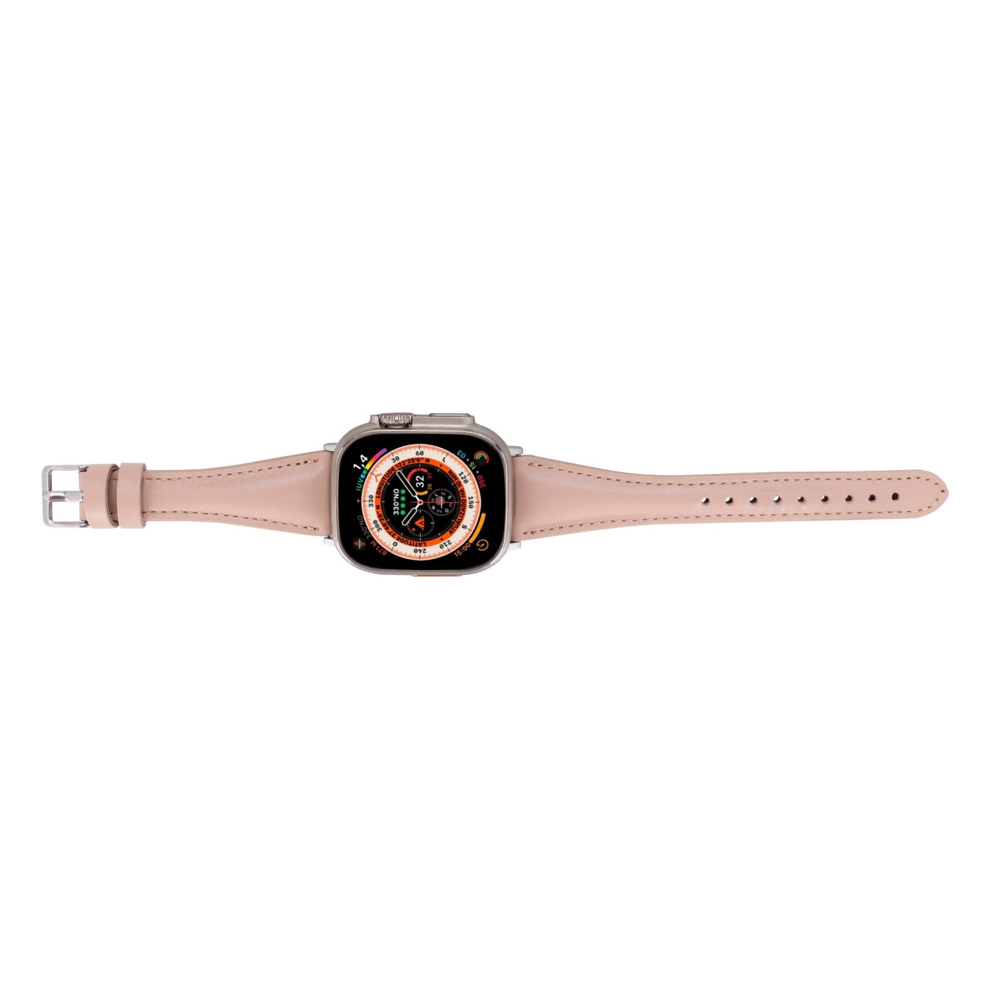 Evansville Slim Leather Bands for Apple Watch 9, Ultra 2 & SE
