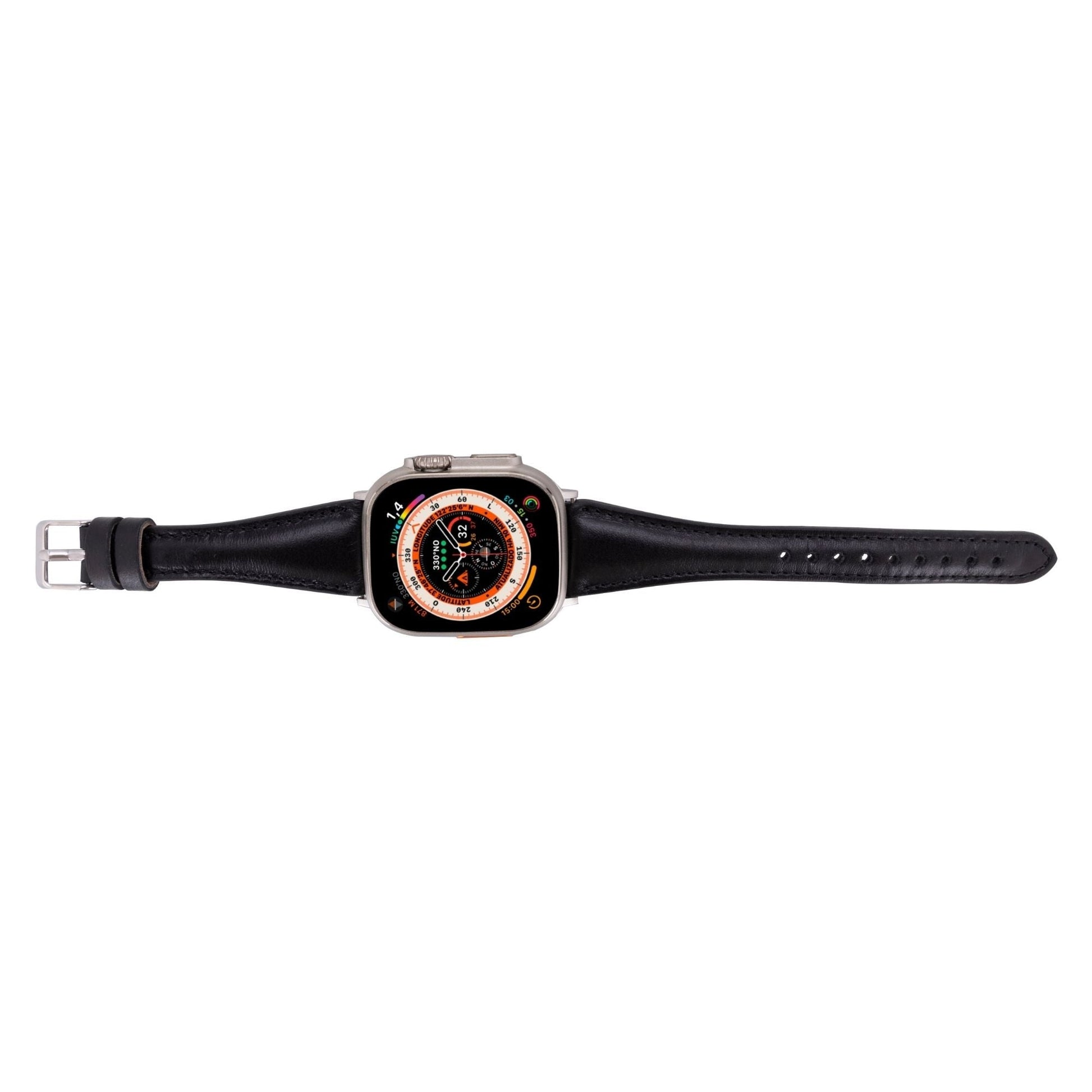 Evansville Slim Leather Bands for Apple Watch 9, Ultra 2 & SE