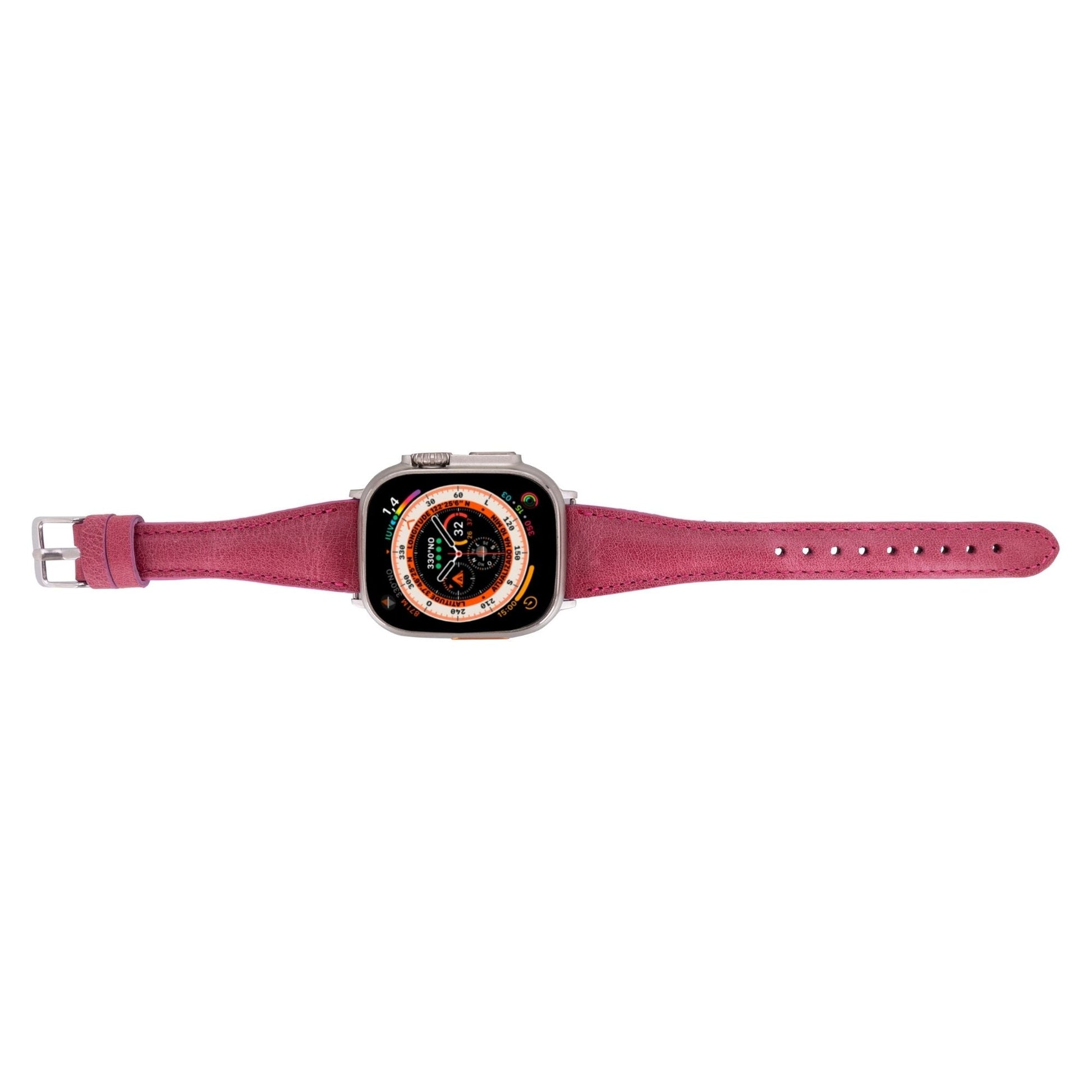 Evansville Slim Leather Bands for Apple Watch 9, Ultra 2 & SE
