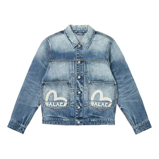 Palace x Evisu Dice Denim Jacket 'Light Wash'