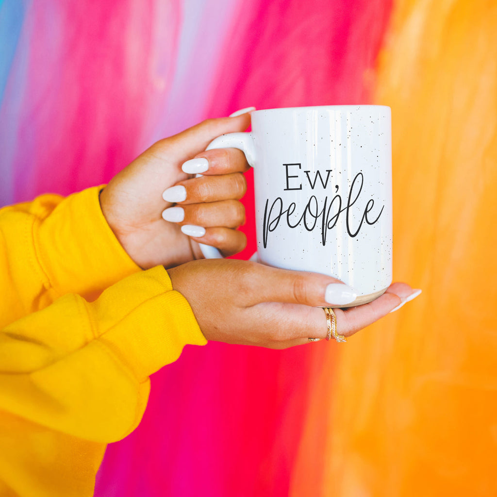 Ew People 16oz Ceramic Coffee Mug Funny Introvert Anti Social Gift
