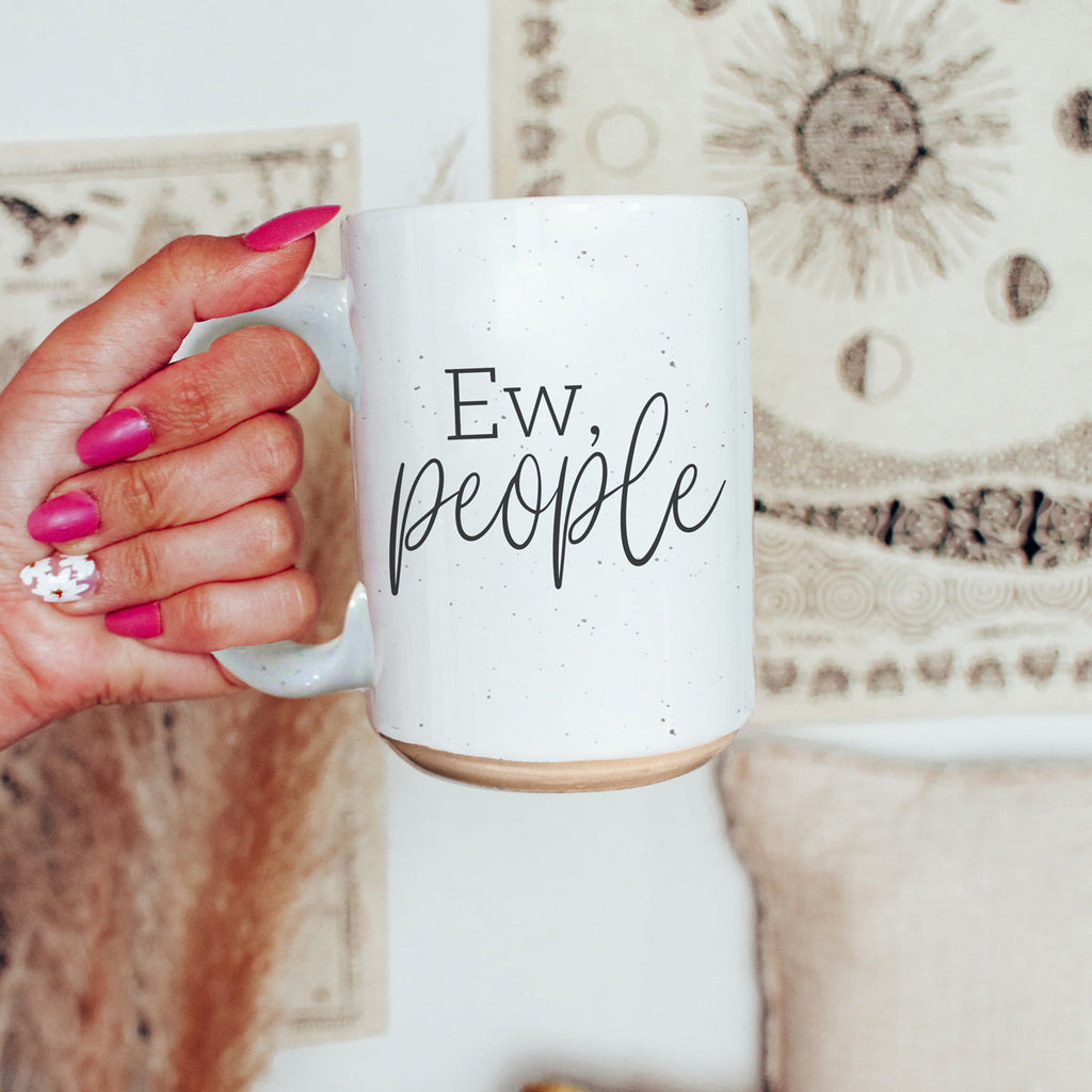 Ew People 16oz Ceramic Coffee Mug Funny Introvert Anti Social Gift