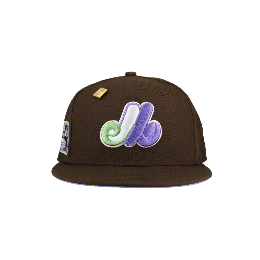 Montreal Expos Brown Olympic Stadium Patch 59Fifty Fitted Hat