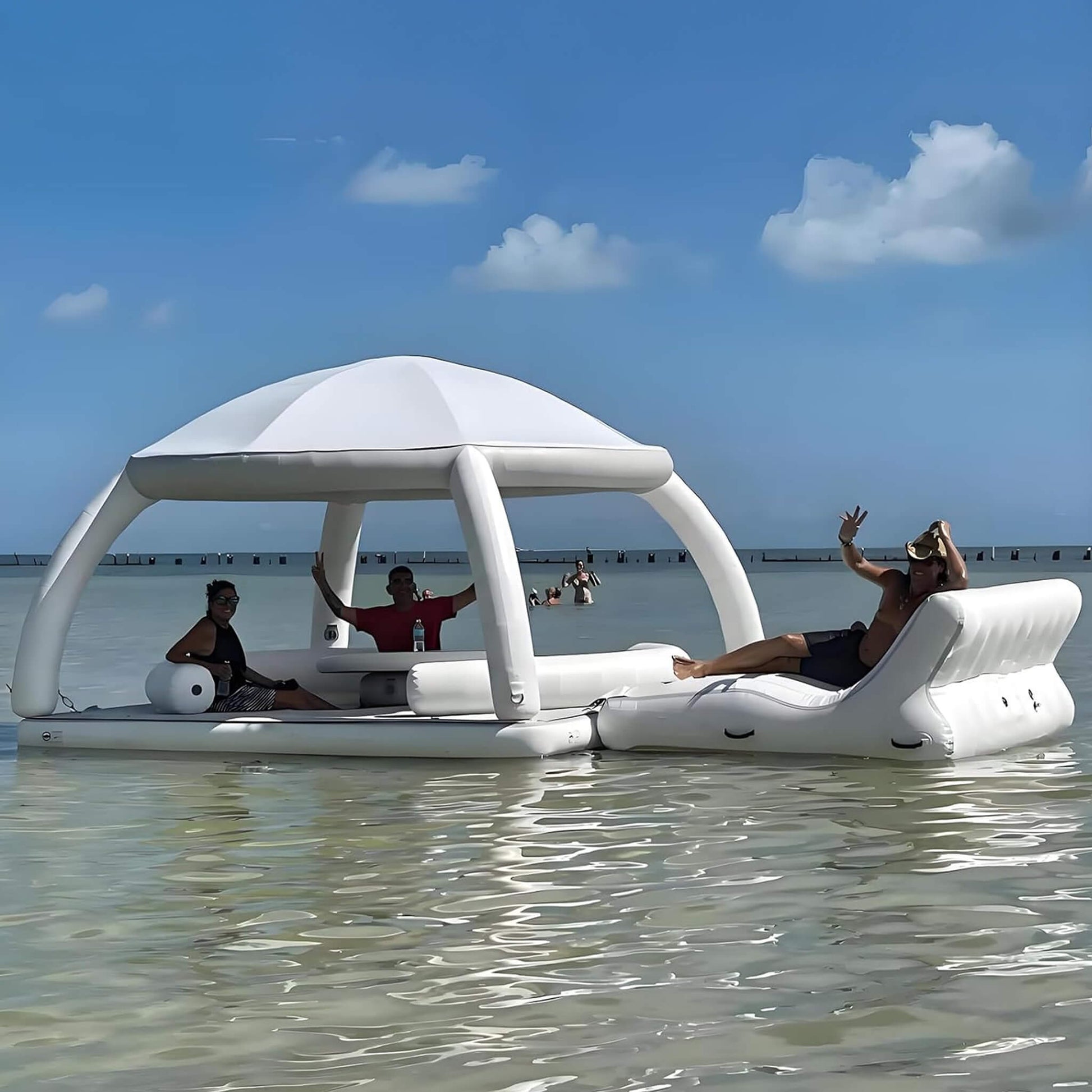 Extra-Large Inflatable Floating Dock Platform With Air Pump [Made-To-Order] (SAK91230)