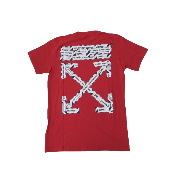 Off White Red Airport Tape Arrows Virgil Medium New