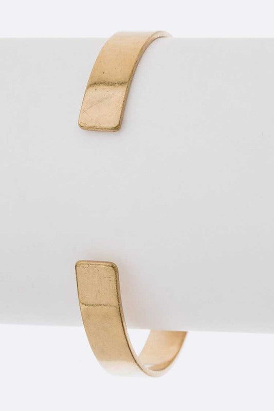 Faith Engraved Brass Open Cuff Bracelet Adjustable Everyday