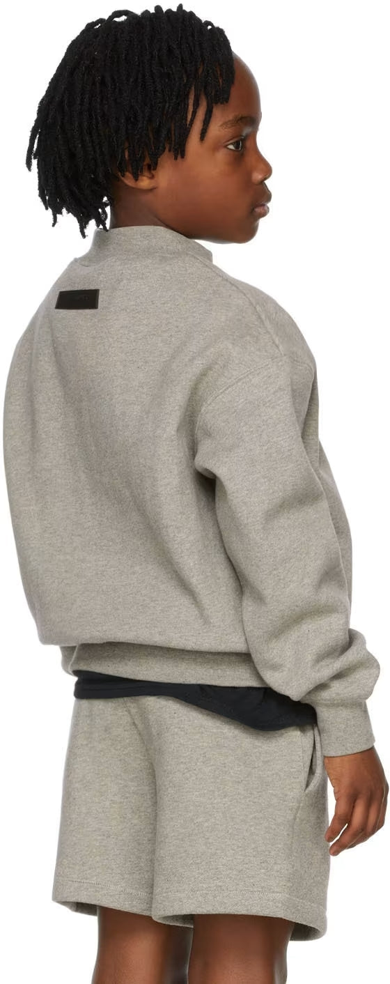 Fear of God Essentials Kids Sweatshirt Dark Oatmeal "1977"