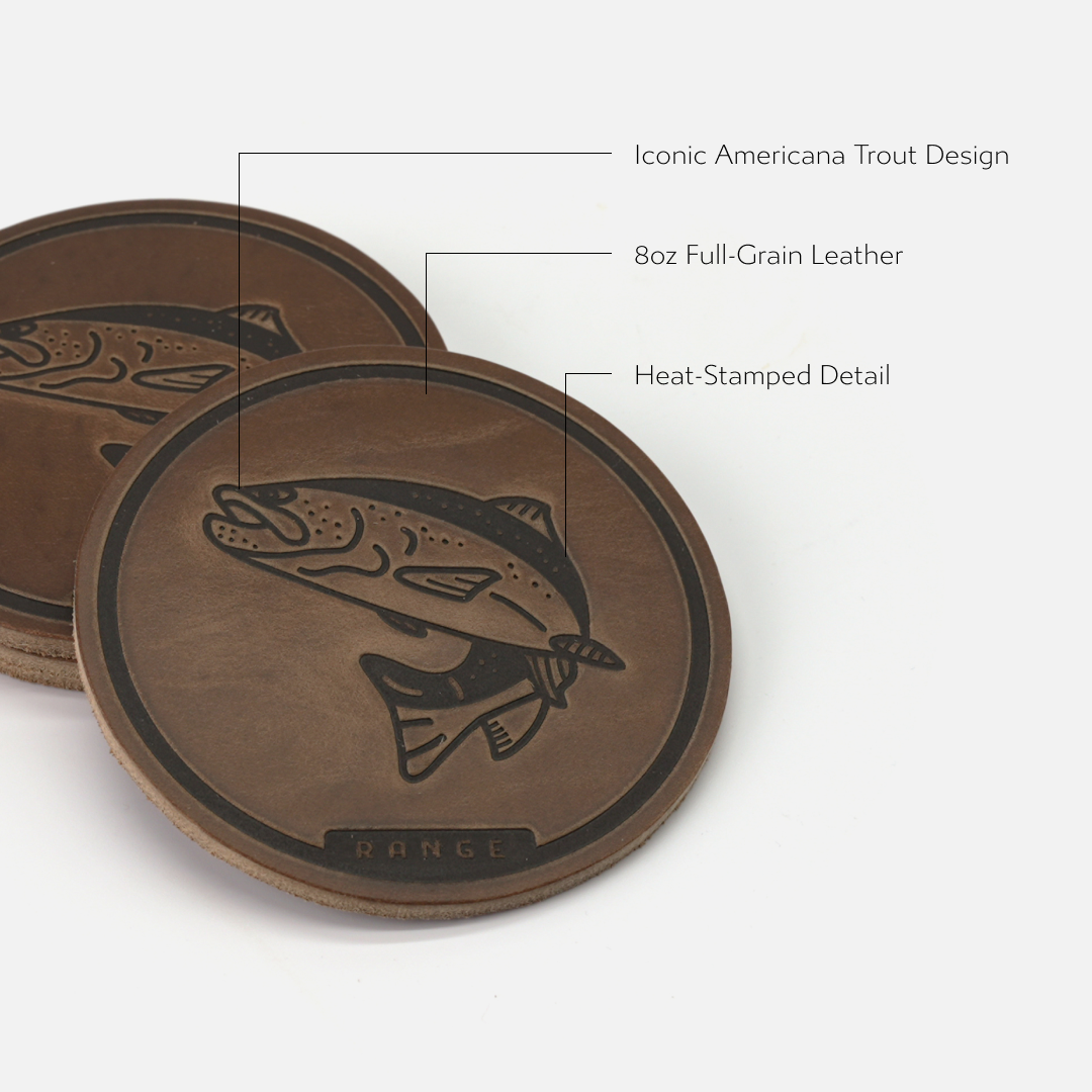 Americana Trout Coasters